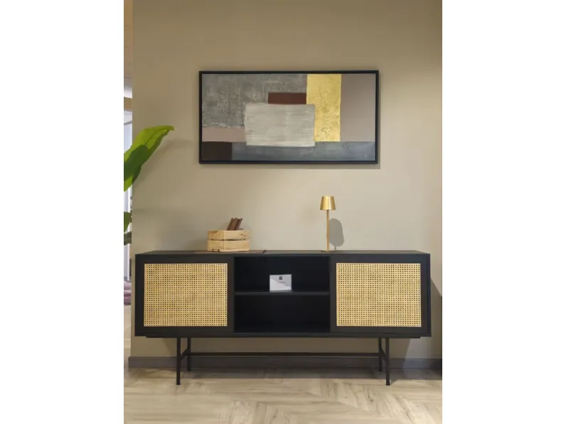 Mobile soggiorno modello Credenza porta tv di Artigianale in Offerta Outlet
