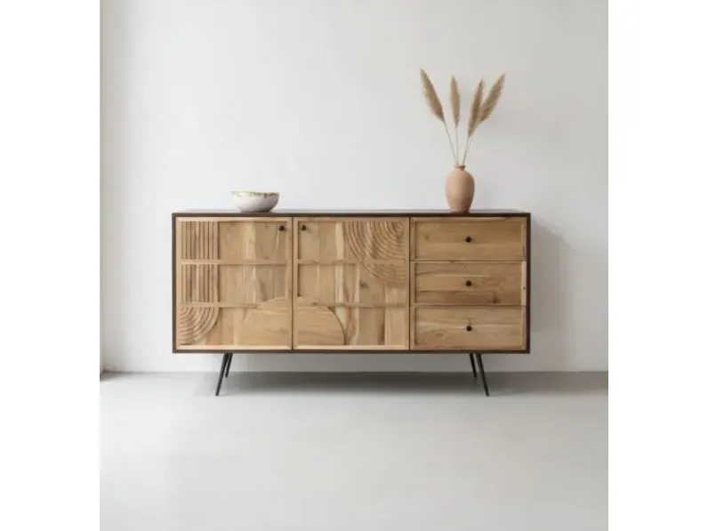 Madia Credenza vintage 150 di Outlet etnico con forte sconto