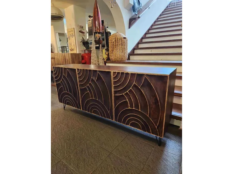 Madia di Outlet etnico in legno Madia credenza arch in Offerta Outlet