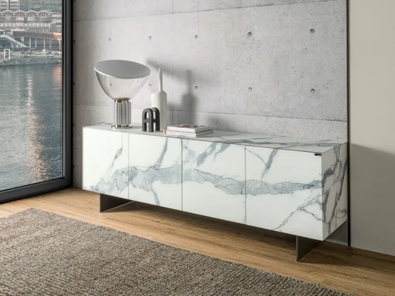 Madia in stile design Materia 1003 di Lago in Offerta Outlet 