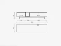 Mobile soggiorno modello Pass-word evolution 3b di Molteni & c a PREZZI OUTLET
