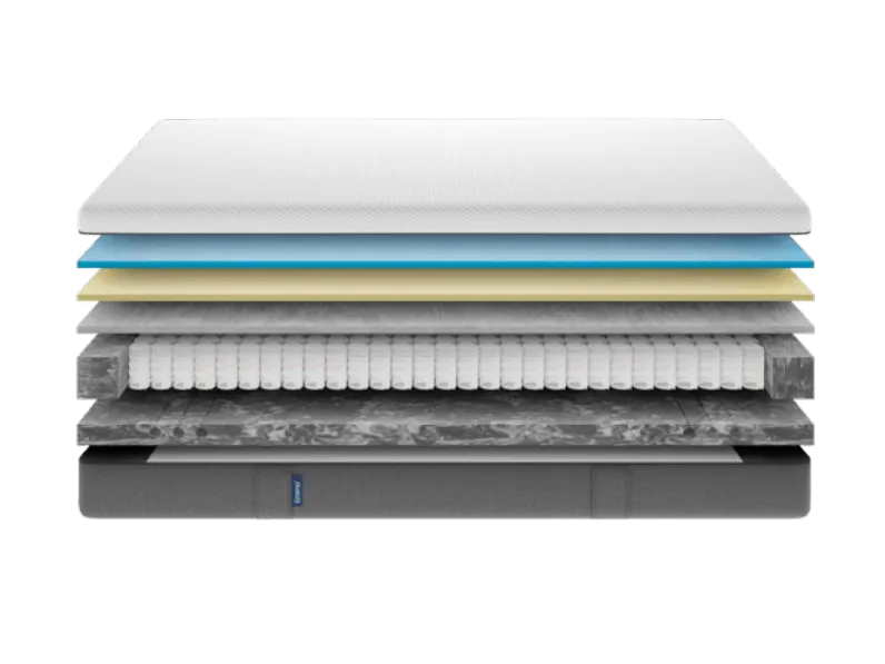 Materasso Emma original hybrid a molle insacchettate e memory matrimoniale molle insacchettate Emma