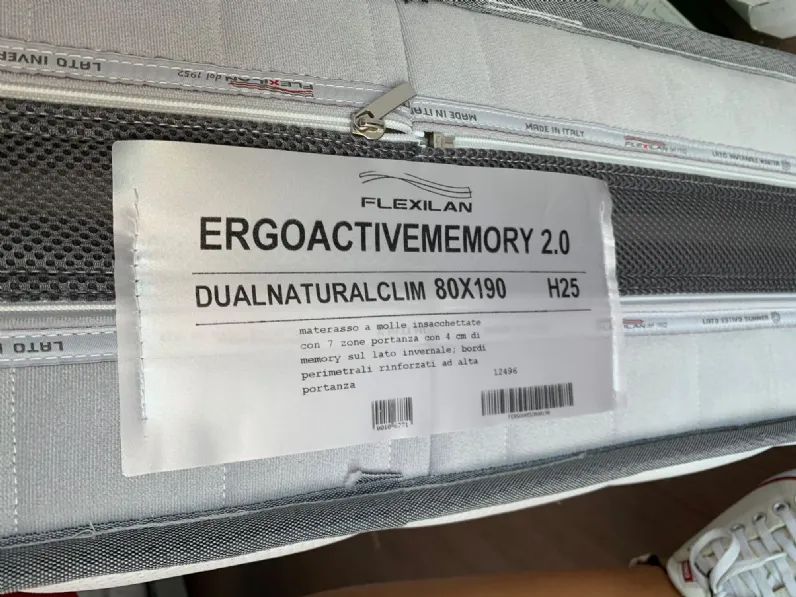 Materasso Ergo active memory 2.0 - dual natural clima singolo molle insacchettate  Flexilan