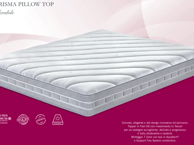 Materasso Manifattura falomo Carisma pillow top molle insacchettate  a prezzo ribassato