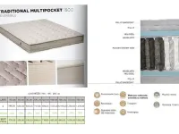 Materasso matrimoniale Altrenotti Traditional pocket 1500 a prezzi outlet