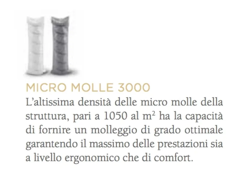 Materasso matrimoniale Mottes selection Mottes mobili imperiale 1500  a prezzi outlet