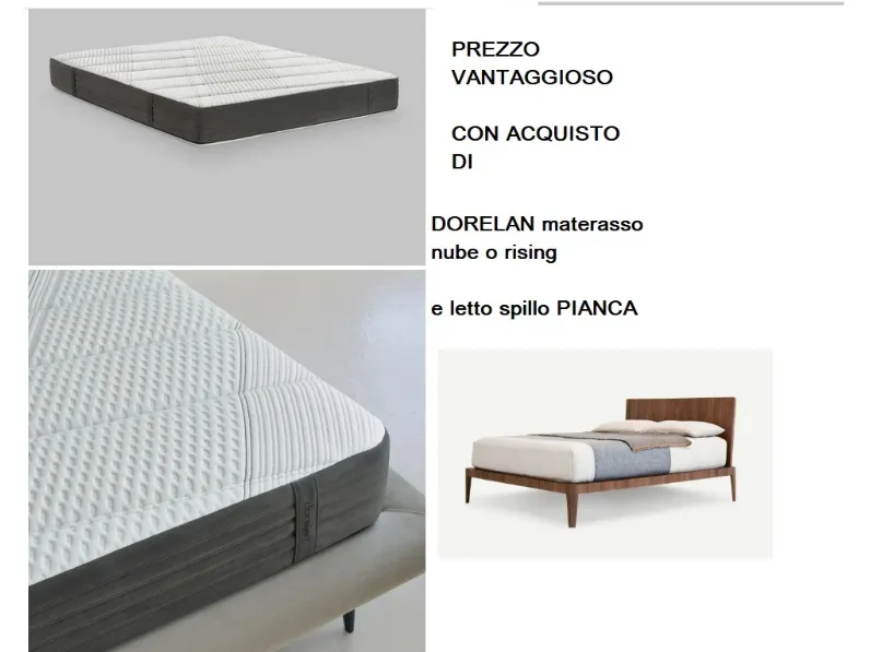 Materasso Dorelan Rising materasso e letto spillo pianca SCONTATO