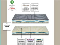 Materasso S4 water foam matrimoniale waterlily  Artigianale