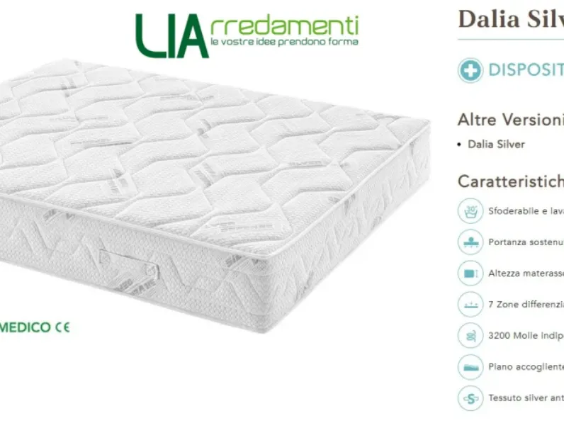 Materasso Sogno veneto Dalia silver  con forte sconto 