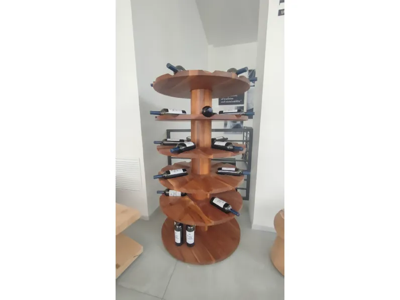 Mensola modello Wineround in stile design di Riva 1920 con forte sconto