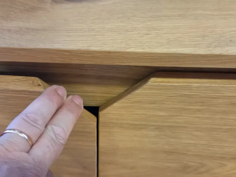 Mobile ingresso Senza maniglia modello moderno Credenza 3 ante kali rovere naturale  di Domus artis in offerta
