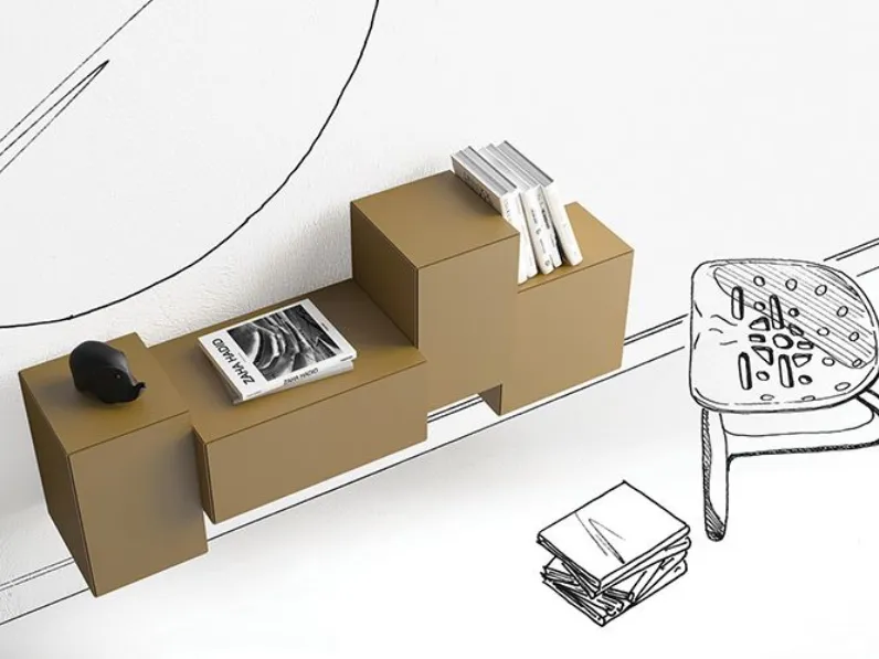 Mobile ingresso design Sospeso Little italy di Minotti scontato 