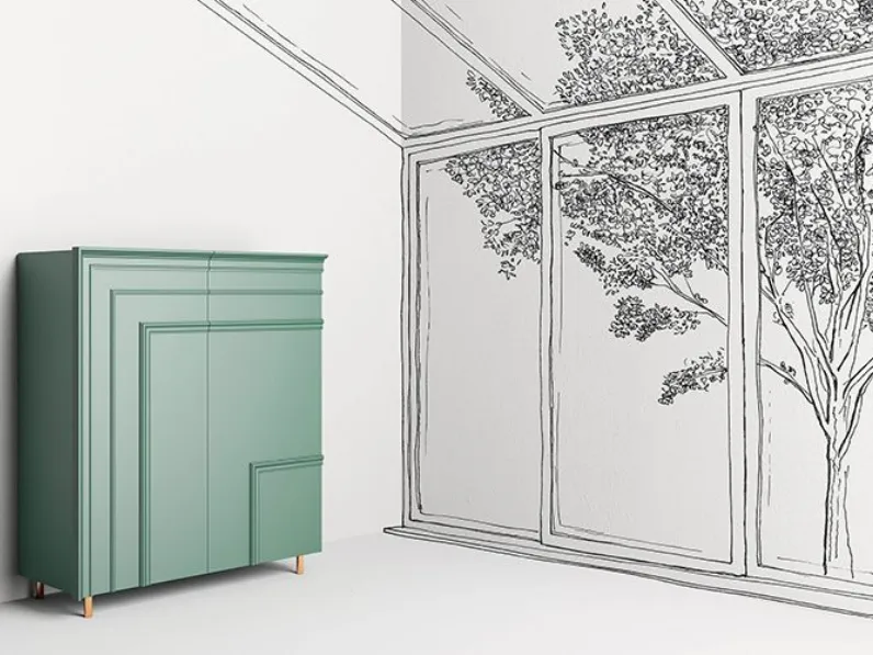 Mobile ingresso design Sospeso Gessolina di Minotti italia scontato 