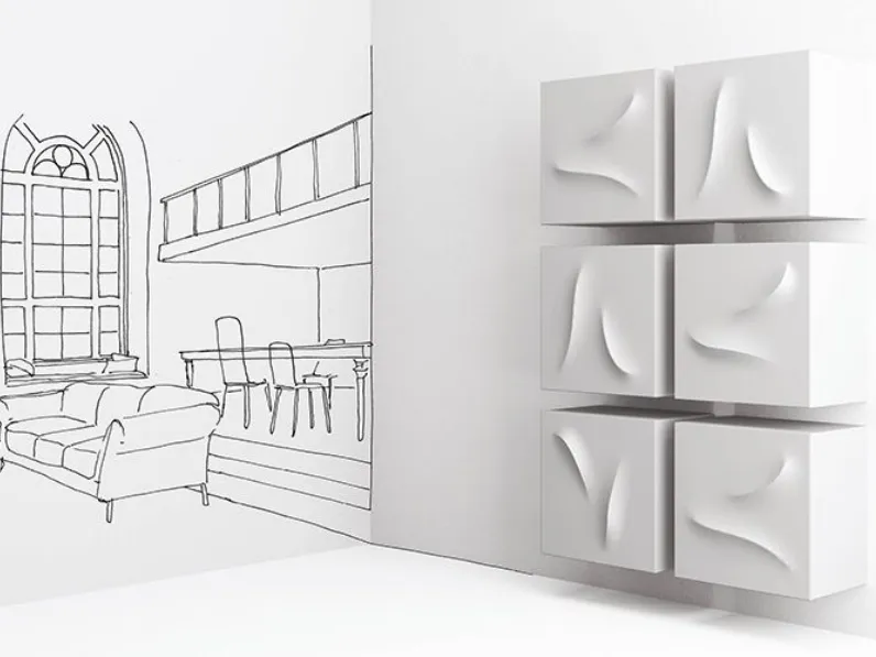 Mobile ingresso design Sospeso Riflesso d'onda di Minotti italia scontato 