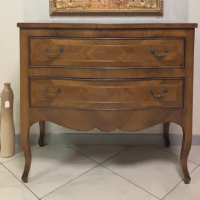 Mobile per un ingresso classico modello Com� in piuma di noce di Mazzoni salotti a prezzo Outlet