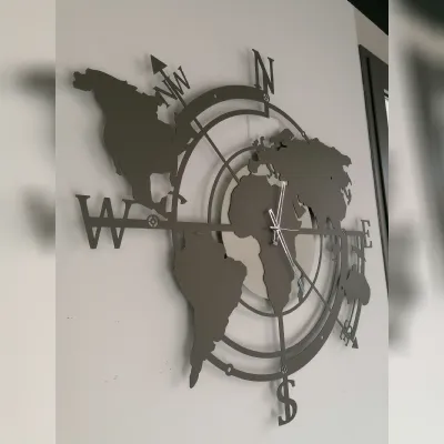 Orologio planisfero grande Artigianale in stile moderno a prezzo scontato