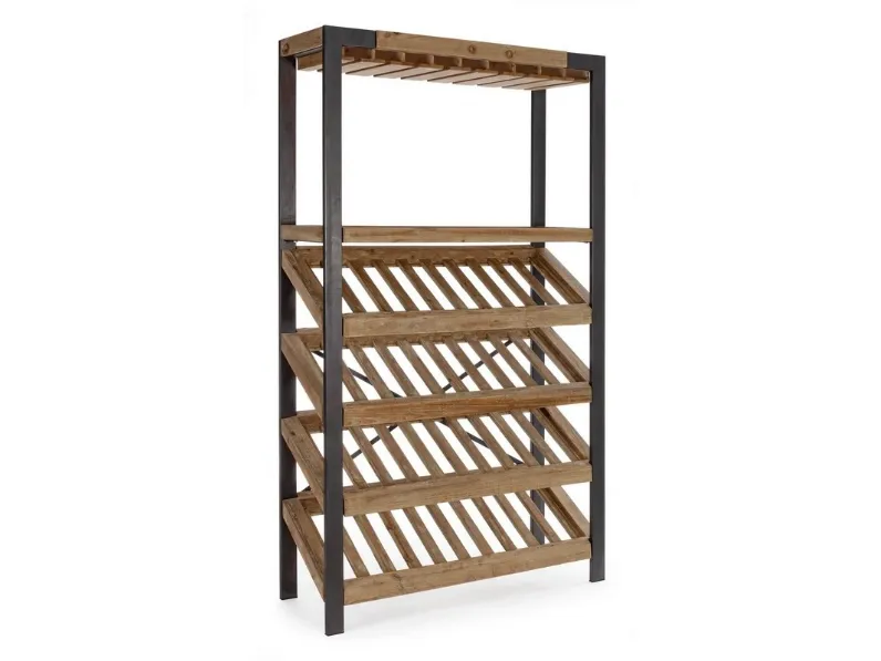 Oggettistica modello Kantin portabottiglie stile industriale di Bizzotto in offerta