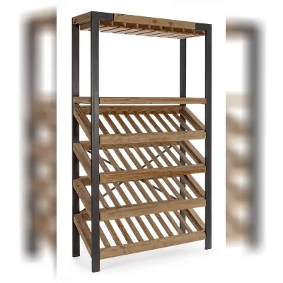 Oggettistica modello Kantin portabottiglie stile industriale di Bizzotto in offerta