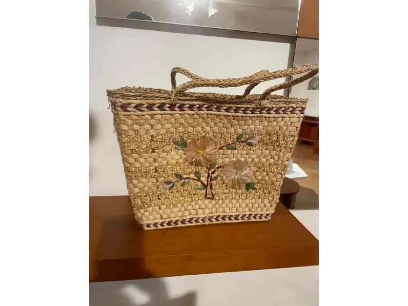 Oggettistica Borsa in vimini di Artigianale scontata - 50%