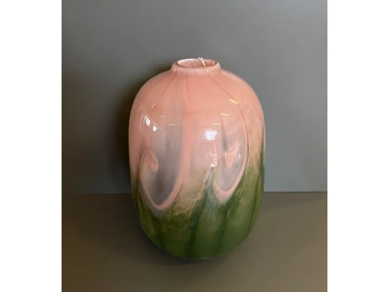 Oggettistica Artigianale Vaso sfumato in vetro grande in OFFERTA OUTLET!