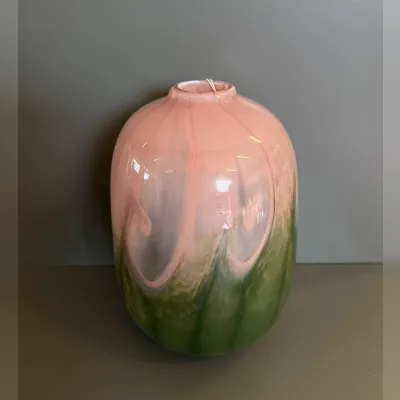 Oggettistica Artigianale Vaso sfumato in vetro grande in OFFERTA OUTLET!
