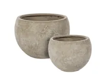 Oggettistica design modello Set 2 vasi cement sfera sabbia di Bizzotto scontata