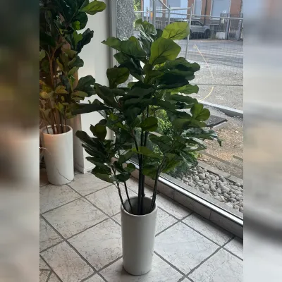 Oggettistica design modello Ficus lyrata piccola pianta finta di Artigianale in offerta