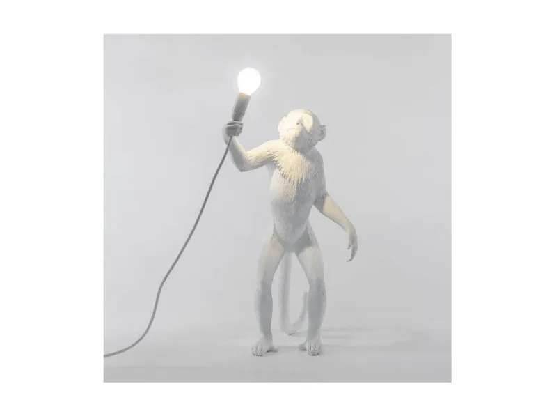 Lampada Seletti Monkey lamp white a PREZZI OUTLET