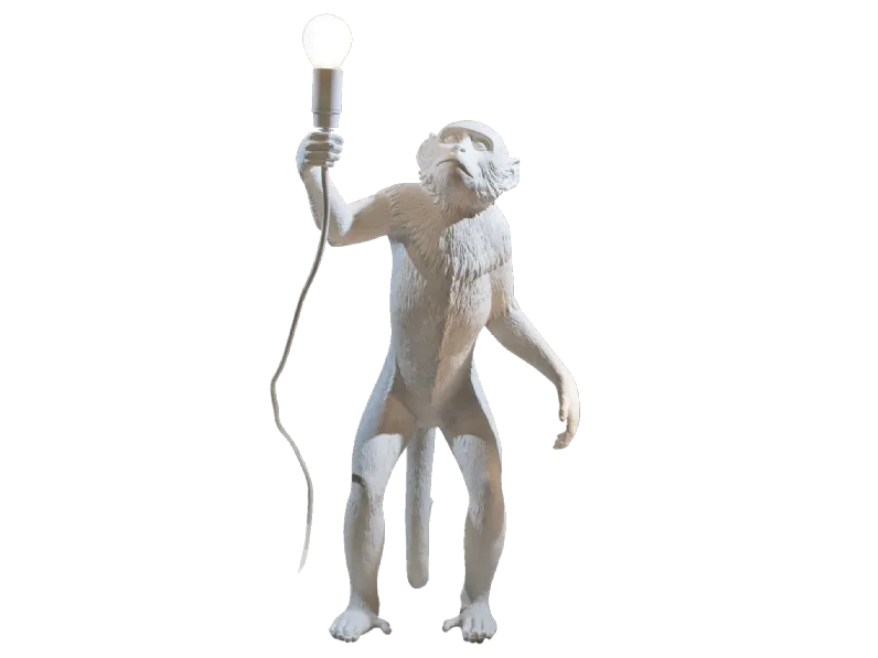 Lampada Seletti Monkey lamp white a PREZZI OUTLET