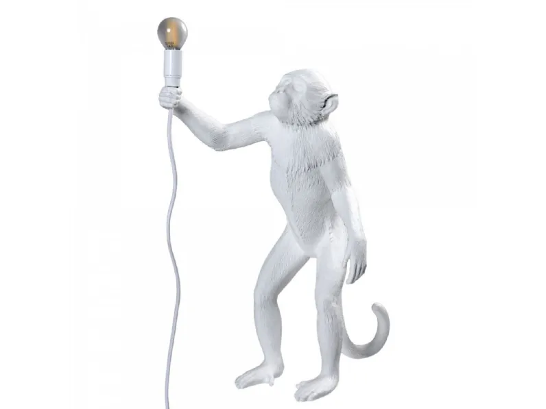 Lampada Seletti Monkey lamp white a PREZZI OUTLET