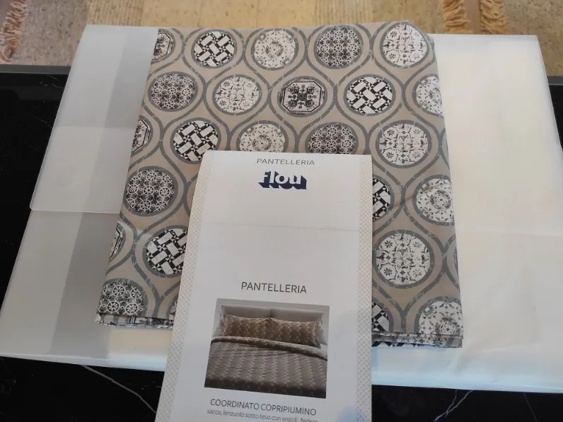 Copripiumini Flou in Cotone modello Pantelleria  in Offerta Outlet