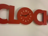 Oggettistica Orologio oggimai clock rosso  Miniforms con uno SCONTO IMPERDIBILE 