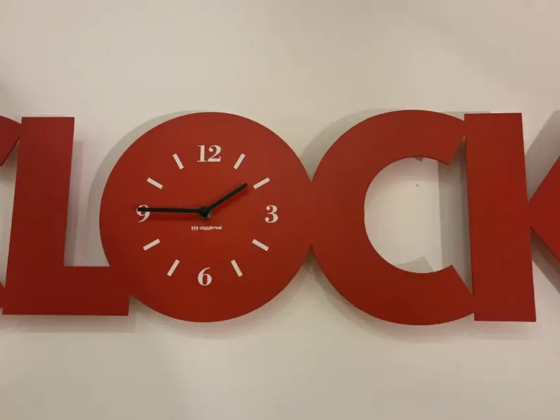 Oggettistica Orologio oggimai clock rosso  Miniforms con uno SCONTO IMPERDIBILE 