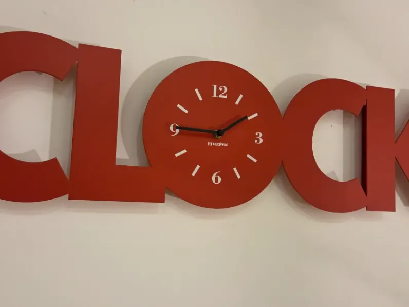 Oggettistica Orologio oggimai clock rosso  Miniforms con uno SCONTO IMPERDIBILE 