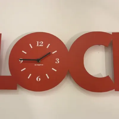 Oggettistica modello Orologio oggimai clock rosso  di Miniforms a prezzo ribassato 