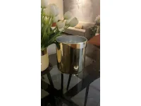 Oggettistica design Vaso cilindrico dorato di Artigianale a prezzo ribassato