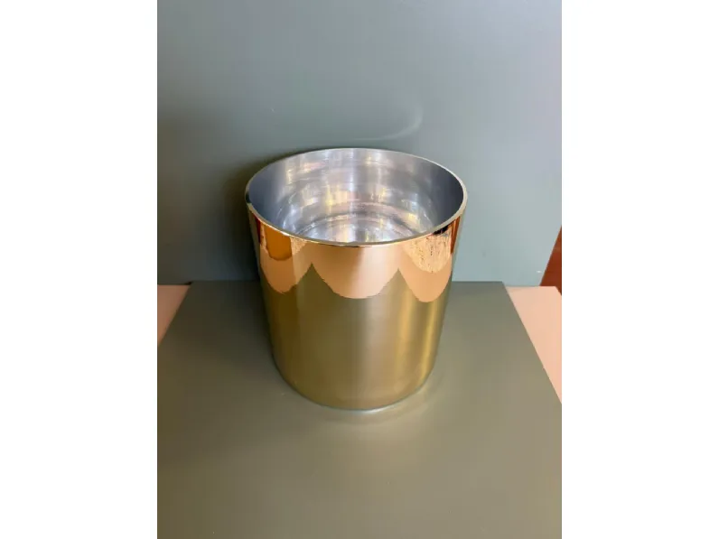 Oggettistica design Vaso cilindrico dorato di Artigianale a prezzo ribassato