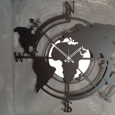 Orologio planisfero grande Artigianale in stile moderno a prezzo ribassato