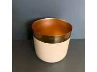 Oggettistica design Vaso bicolor ottone e crema di Artigianale scontata del 28%