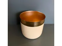 Oggettistica design Vaso bicolor ottone e crema di Artigianale scontata del 28%