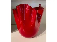 Oggettistica modello Venini fazzoletto opalino rosso di Venini in offerta