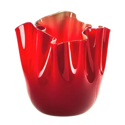 Oggettistica Venini Venini fazzoletto opalino rosso in OFFERTA OUTLET!