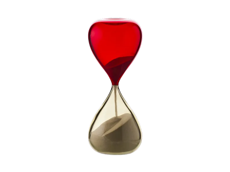 Oggettistica moderna Venini clessidra pagliesco rosso 420.06 di Venini scontata del 26%