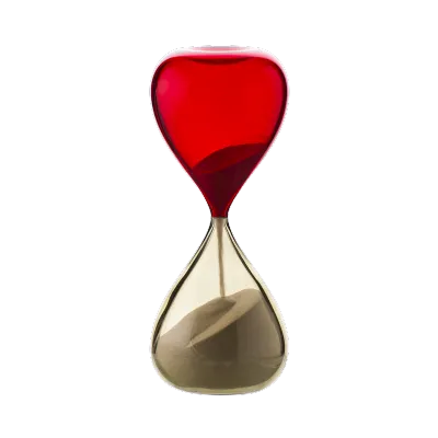 Oggettistica moderna Venini clessidra pagliesco rosso 420.06 di Venini scontata del 26%