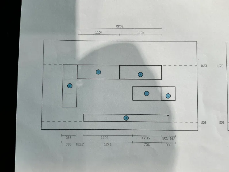 Parete attrezzata 36e8 Lago in stile design a prezzo scontato