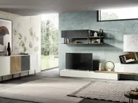 Parete attrezzata Alba106 di Albamobili in OFFERTA OUTLET