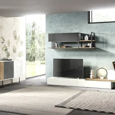Parete attrezzata Alba106 di Albamobili in OFFERTA OUTLET