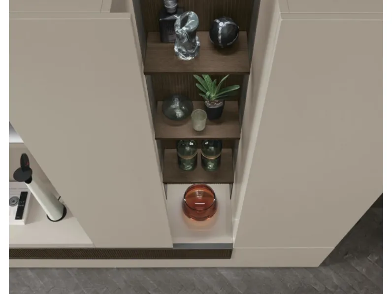 Parete attrezzata in stile design At110 di Tomasella in Offerta Outlet 
