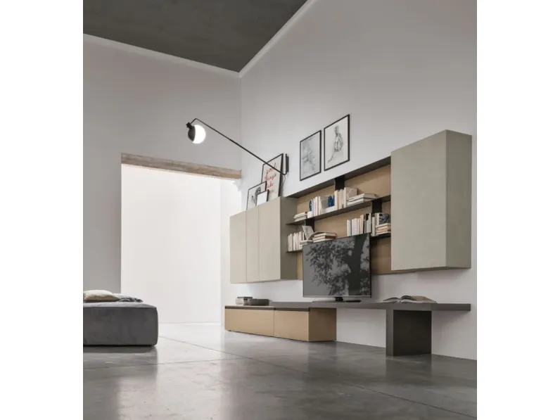 Parete attrezzata in stile design At122 di Tomasella a prezzo scontato 