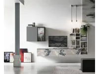 Parete attrezzata in stile design At139 di Tomasella a prezzo Outlet 